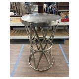 Metal side table