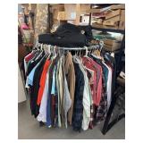 Clothing with rack
