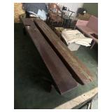 2 primitive benches