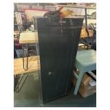 Gun cabinet with key