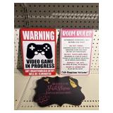 Assorted signs