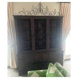 Rare Spanish wrought iron 2 piece cabinet awesome