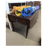 1 drawer drop leaf table