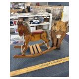 Wood horses