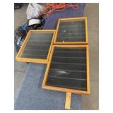 3 display cases