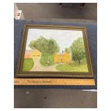 Signed art on board