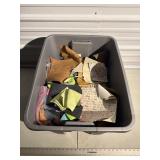 Tote with craft fabrics