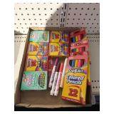 Crayons and pencils