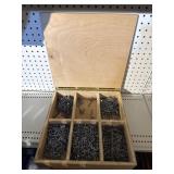 Box with screws