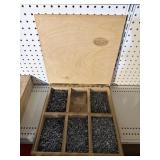 Box with screws