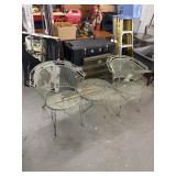 Iron patio set