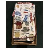 Kitchen rugs and curtaims