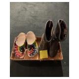 Crocs and boots