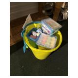 Bucket with chalk