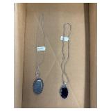 2 German silver necklaces