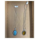 2 German silver necklaces