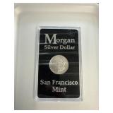 1878s Morgan silver dollar