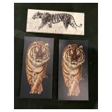 Tiger wall decor on canvas