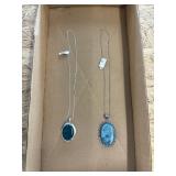 2 German silver necklaces