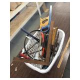 Basket with tools