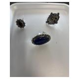 3 - Sz 9 German silver rings