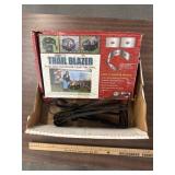 Camp fire ring and shelf brackets