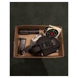 Holster , knife and misc