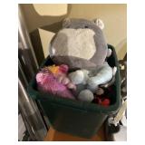 Basket with plush
