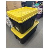 4 heavy duty totes