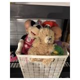 Basket with plush