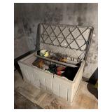 Patio box with contents