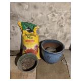 Planters and potting mix