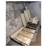 Metal shelving