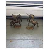 Brass horses