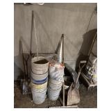 Yard tools and buckets