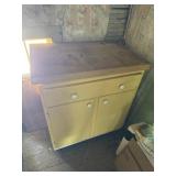 Butcher block cabinet