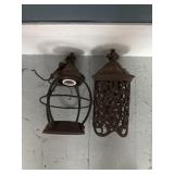 Iron light fixtures