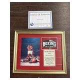 Muhammad Ali auto with coa