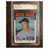 1986 top Roger Clemens graded