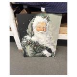 Santa wall decor on canvas