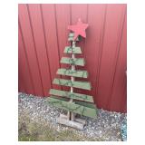Primitive wood Christmas tree