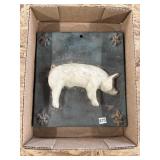 Pottery pig tile