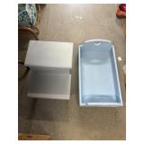 Wood doll bed and step stool
