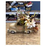 Metal fall decor truck