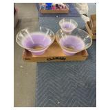 Vintage glass bowls