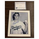 Sandy Koufax auto with coa