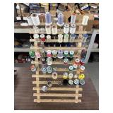 Sewing thread with rack