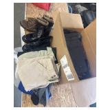 Bags clothing and shoes