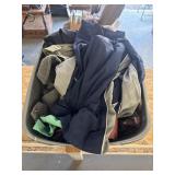Tote with clothing