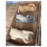 Cat statues